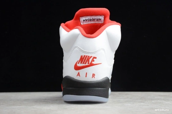 Cheap EP Fire  Jordan DA1911-102 5 (2020) Tongue Silver Red DA1911-102 Air Retro 0404